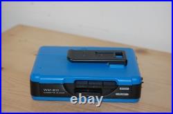 REFURBISHED Sony WM-B10 Stereo Cassette Player Walkman Blue New Belt Vintage