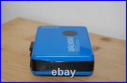 REFURBISHED Sony WM-B10 Stereo Cassette Player Walkman Blue New Belt Vintage
