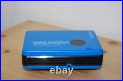 REFURBISHED Sony WM-B10 Stereo Cassette Player Walkman Blue New Belt Vintage REFURBISHED Sony WM-B10 Stereo Cassette Player Walkman Blue New Belt Vintage