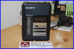 REFURBISHED Sony WM-B15 Stereo Cassette Player Walkman Retro New Belt BOXED