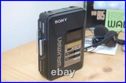 REFURBISHED Sony WM-B15 Stereo Cassette Player Walkman Retro New Belt BOXED