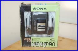 REFURBISHED Sony WM-B15 Stereo Cassette Player Walkman Retro New Belt BOXED