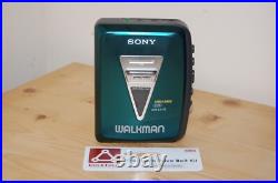 REFURBISHED Sony WM-EX170 Stereo Cassette Player Walkman GREEN New Belt Vintage REFURBISHED Sony WM-EX170 Stereo Cassette Player Walkman GREEN New Belt Vintage