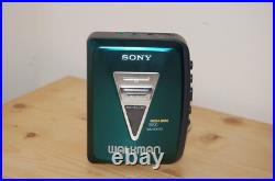 REFURBISHED Sony WM-EX170 Stereo Cassette Player Walkman GREEN New Belt Vintage REFURBISHED Sony WM-EX170 Stereo Cassette Player Walkman GREEN New Belt Vintage