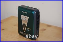 REFURBISHED Sony WM-EX170 Stereo Cassette Player Walkman GREEN New Belt Vintage REFURBISHED Sony WM-EX170 Stereo Cassette Player Walkman GREEN New Belt Vintage