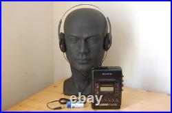 REFURBISHED Sony WM-F2081 Stereo Cassette Player Walkman Retro New Belt Vintage