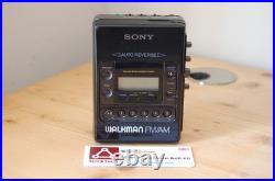REFURBISHED Sony WM-F2081 Stereo Cassette Player Walkman Retro New Belt Vintage