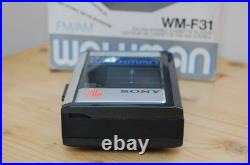 REFURBISHED Sony WM-F31 Walkman Stereo Cassette Player BOXED Vintage NEW BELT