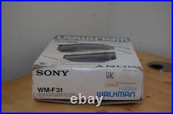 REFURBISHED Sony WM-F31 Walkman Stereo Cassette Player BOXED Vintage NEW BELT