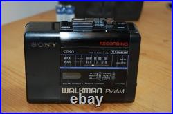 REFURBISHED Sony WM-F66 Stereo Cassette-Corder Walkman FM/AM Radio Vintage Rare
