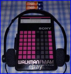 REFURBISHED Sony Walkman WM-BF22 Pink Personal Stereo NEW BELT