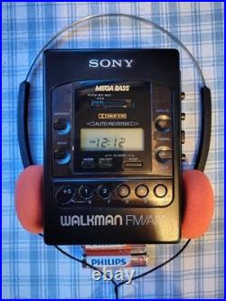 REFURBISHED Sony Walkman WM-F2085 DOLBY B NR NEW BELT Cassette Player Radio