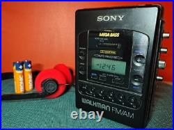 REFURBISHED Sony Walkman WM-F2085 Dolby B NR Personal Stereo Cassette NEW BELT