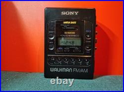 REFURBISHED Sony Walkman WM-F2085 Dolby B NR Personal Stereo Cassette NEW BELT
