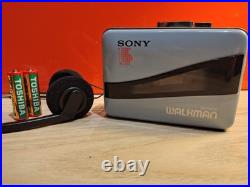 REFURBISHED Vintage Sony Walkman Blue WM-38 DOLBY NR NEW BELT Cassette Player