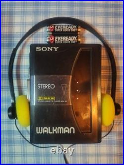 REFURBISHED Vintage Sony Walkman WM-34 Dolby NR NEW BELTS Cassette Player