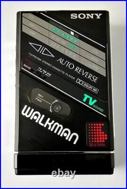 Rare 1986 Wm-f102 Black Metal Body Walkman Fully Working Excellent Sound