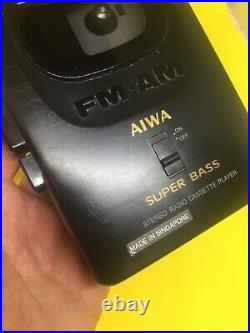 Rare Aiwa HS-T10 Super Bass Stereo Radio Cassette Player, FM/AM REFURBISHED