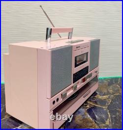 Rare Item Panasonic Sg-J500 Pink Color Working Refurbished Radio Cassette Player