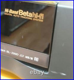 Rare SONY SL-200D Betamax VCR Beta Video Cassette Player Deck Refurbished 2001