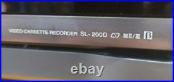 Rare SONY SL-200D Betamax VCR Beta Video Cassette Player Deck Refurbished 2001