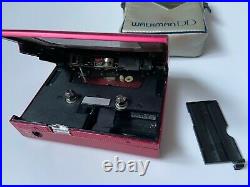 Rare SONY Walkman WM-DD Red Restored Personal Cassette Player First DD