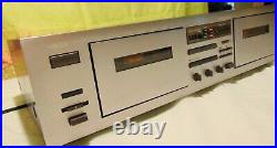 Rare Silver Faced Yamaha K-65 Natural Sound Stereo Dual Cassette Deck