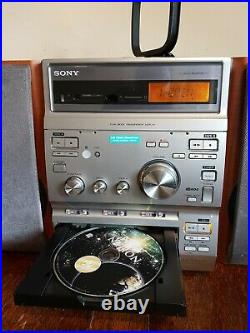 Rare Sony CMT-CP333 3-CD changer, Dual cassette player Micro Hi-Fi Stereo-200W