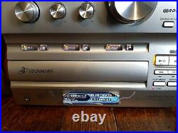 Rare Sony CMT-CP333 3-CD changer, Dual cassette player Micro Hi-Fi Stereo-200W