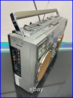 Rare Victor RC-M70GX Vintage Boombox Radio Cassette Player Gold Refurbished F/S Rare Victor RC-M70GX Vintage Boombox Radio Cassette Player Gold Refurbished F/S
