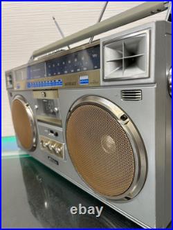 Rare Victor RC-M70GX Vintage Boombox Radio Cassette Player Gold Refurbished F/S Rare Victor RC-M70GX Vintage Boombox Radio Cassette Player Gold Refurbished F/S