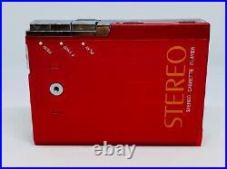 Rare Walkman Aiwa HS P06 Red Cassette Player Working