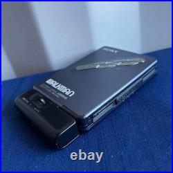 Rare blue Sony WM-EX600 Walkman cassette player operation confirmed