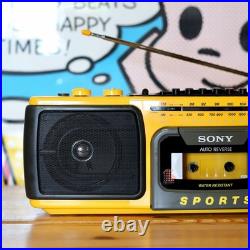 Refurbished SONY SPORTS CFS-930 Yellow Water Resistant Belt = From JAPAN