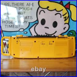 Refurbished SONY SPORTS CFS-930 Yellow Water Resistant Belt = From JAPAN