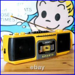 Refurbished SONY SPORTS CFS-930 Yellow Water Resistant Belt = From JAPAN