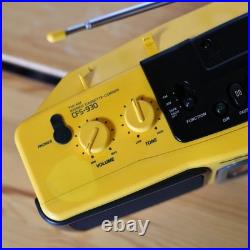 Refurbished SONY SPORTS CFS-930 Yellow Water Resistant Belt = From JAPAN