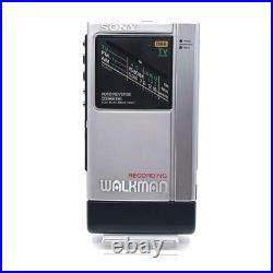 Refurbished Sony Walkman WM-F404 Silver Portable Cassette Player AM/FM Radio
