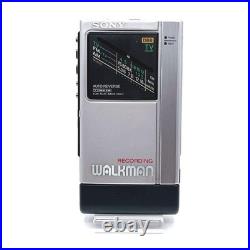 Refurbished Sony Walkman WM-F404 Silver Portable Cassette Player AM/FM Radio