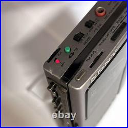 Refurbished Sony Walkman WM-F404 Silver Portable Cassette Player AM/FM Radio