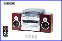 Refurbished TechPlay ODCK110 Bluetooth System Karaoke Record Player CD Cassette
