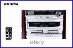 Refurbished TechPlay ODCK110 Bluetooth System Karaoke Record Player CD Cassette