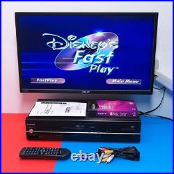 Refurbished Toshiba SD-V296 DVD/VCR Combo Player Bundle VHS Tape See Demo Video