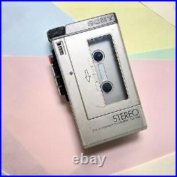 Retro 1980s SONY TCS 350 STEREO CASSETTE Recorder Like Wm4 Refurbished Working