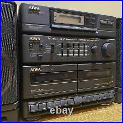 Retro Aiwa CA-W70 Radio Cassette Player Auxiliary Input Stereo Portable HiFi Mic
