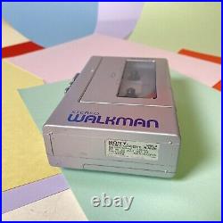 Retro Boxed 1980s SONY STEREO WALKMAN WM-4 STEREO CASSETTE PLAYER Refurbished