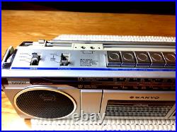 SANYO M7000KA VINTAGE STEREO RADIO CASSETTE 1980s REFURBISHED SANYO M7000KA VINTAGE STEREO RADIO CASSETTE 1980s REFURBISHED