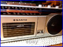 SANYO M7000KA VINTAGE STEREO RADIO CASSETTE 1980s REFURBISHED SANYO M7000KA VINTAGE STEREO RADIO CASSETTE 1980s REFURBISHED