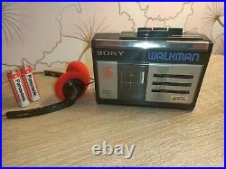 SERVICED Retro Sony Walkman WM-33 NEW BELT! Personal stereo Cassette Player