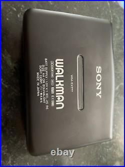 SERVICED and WORKING! Sony WM-EX777 Black colour